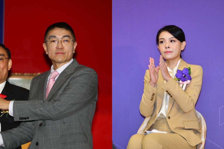 基隆市長謝國樑（左）與新竹市長高虹安（右）今也宣布就職。