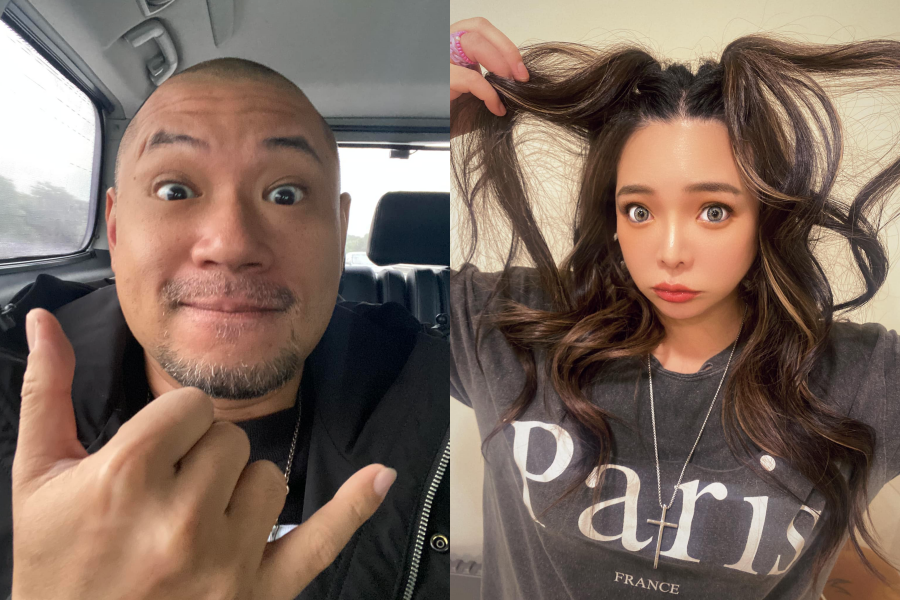 金剛(左)今發文力挺小甜甜(右),質疑宋逸民的聲明稿讓他無法感覺到「神愛世人」。(翻攝自金剛、小甜甜臉書)