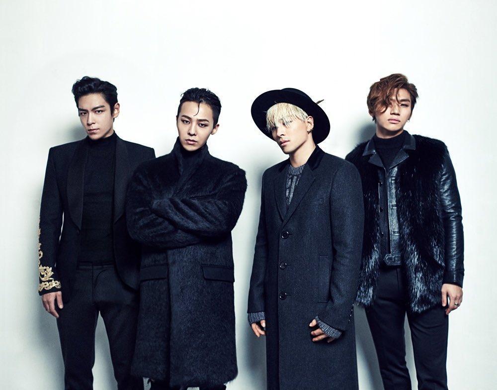 「BIGBANG」成員太陽(右二)繼TOP離開YG娛樂後,今也宣布約滿跳槽至THEBLΛƆKLΛBEL。(翻攝自網路)