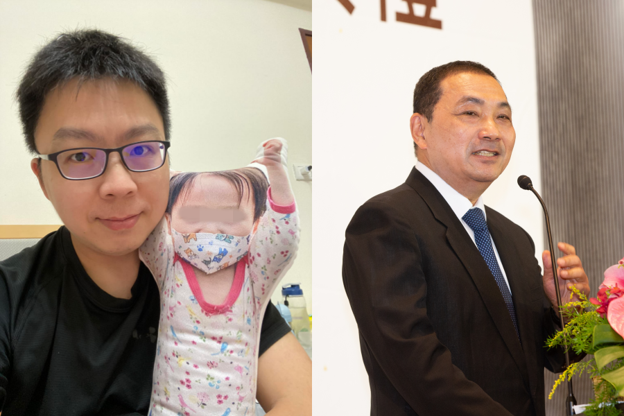 恩恩爸（左）苦等兒子病逝真相，不過未獲新北市長侯友宜（右）回應；監察院調查報告記者會則將在明日登場。（翻攝自恩恩爸臉書、本刊資料照）