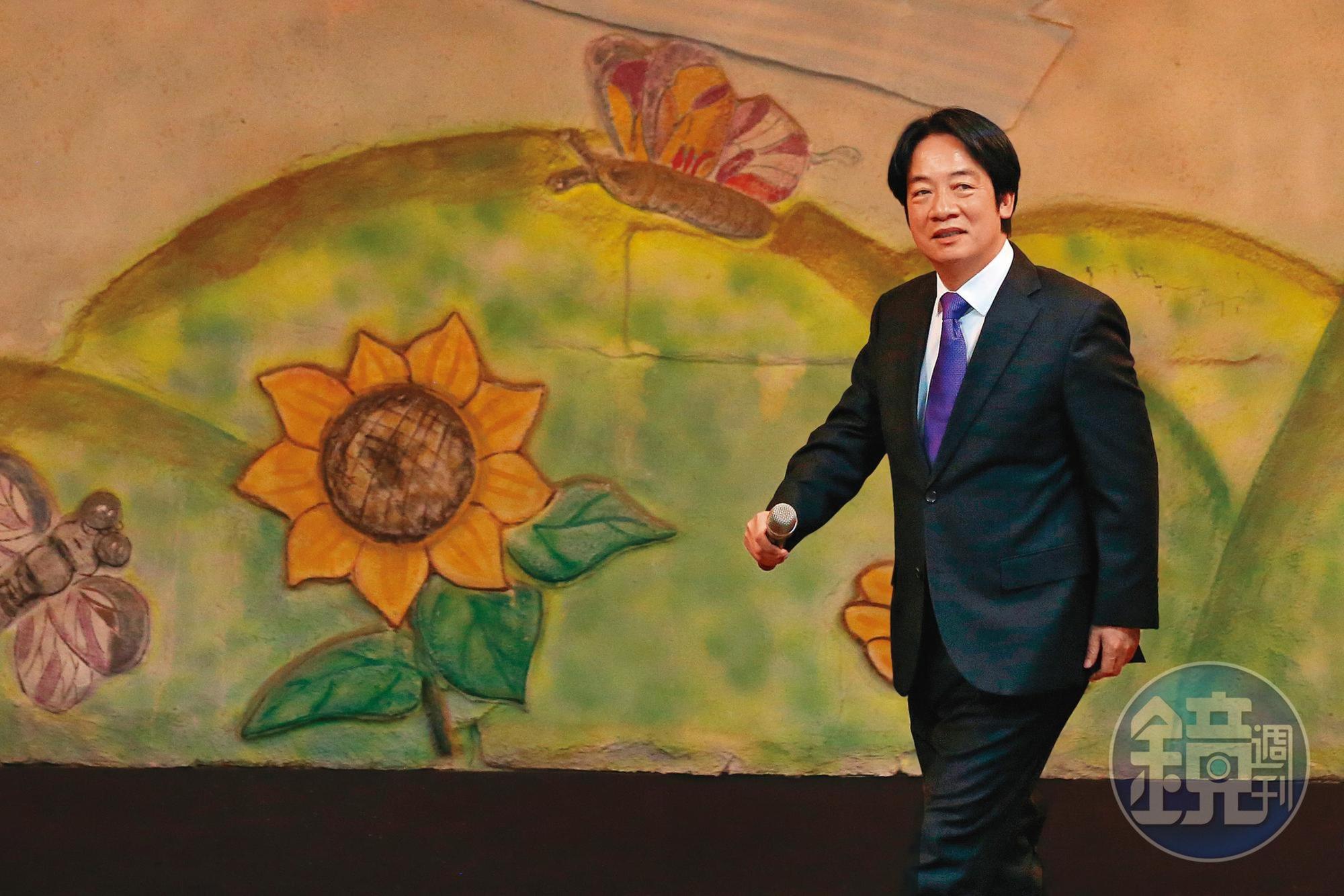 賴清德黨員政見發表會從故鄉新北出發，預計最後一場回家鄉台南舉行。圖為新北座談會現場。