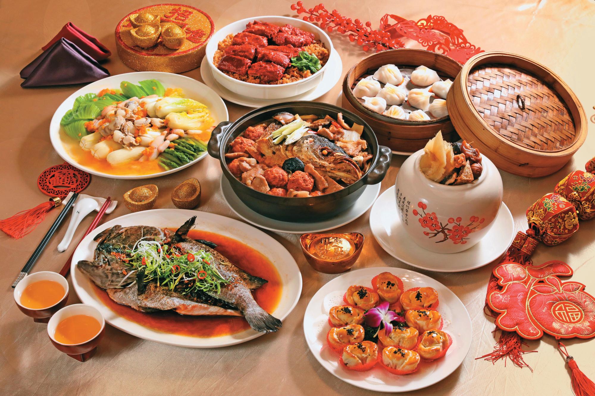 福容大飯店桃園店「福粵樓」以一桌豐盛為來客致上新年祝福。