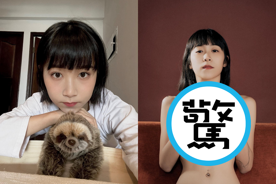 網紅NanaQ以「極簡主義」出名,今日更釋出大尺度裸照。(翻攝自NanaQ臉書)