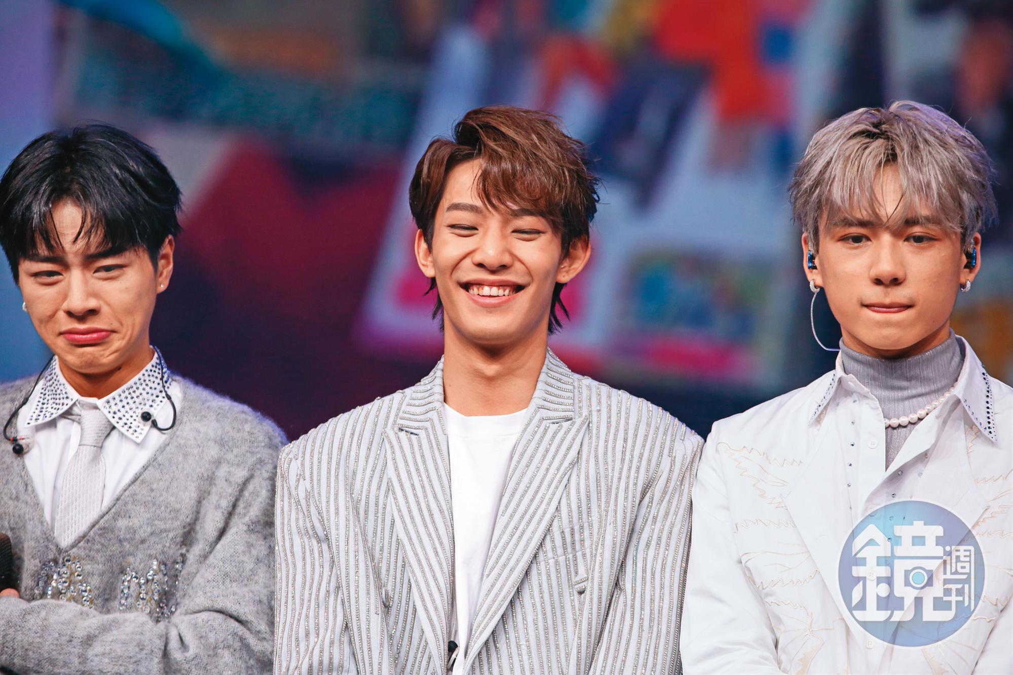 Ozone推出首張EP，祖安（右起）、煥鈞、佳辰感恩之情，點滴在心頭。