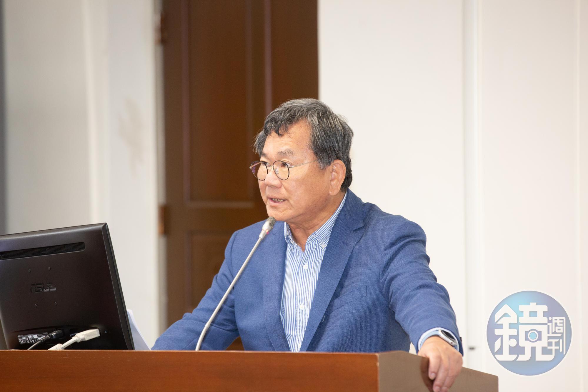 陳明文爆遭黑道恐嚇,要求警政署加強掃黑。(本刊資料照)