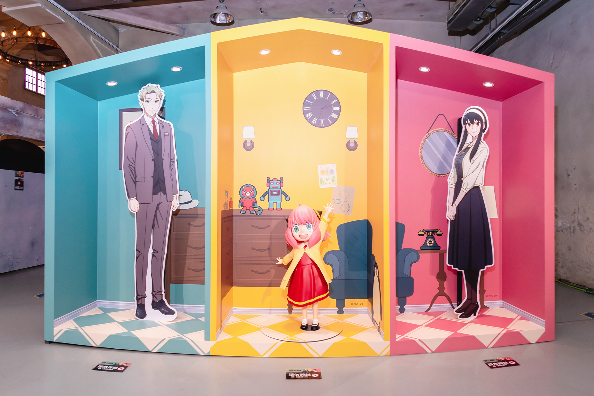 《SPY×FAMILY 間諜家家酒》快閃店在台北華山文創園區登場。（木棉花提供）