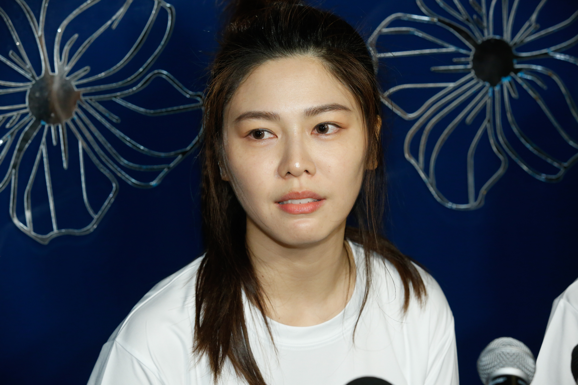 白家綺被媒體追問藝起發光遭外界非議的種種，不願多說細節。