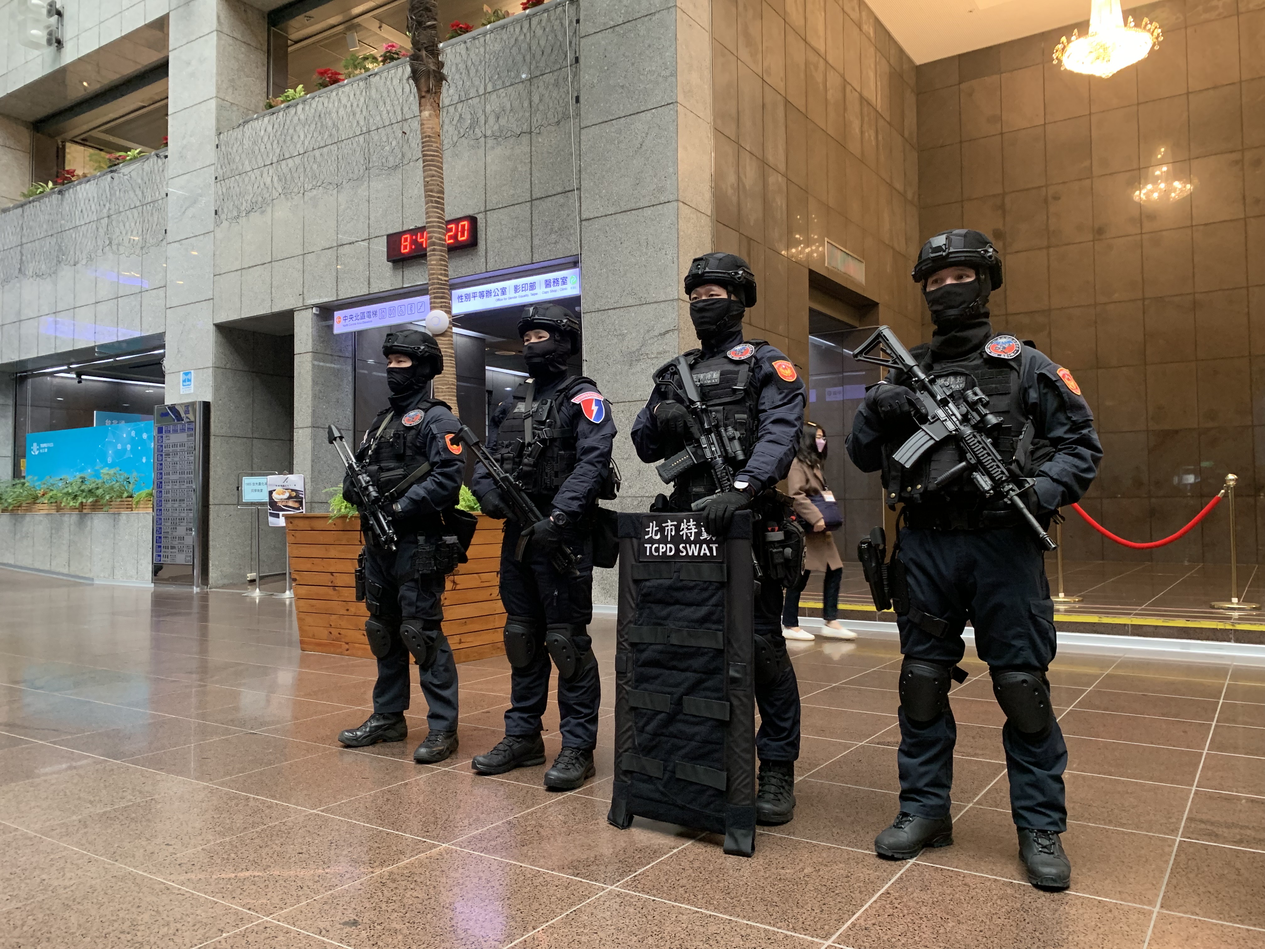 因應2023跨年晚會，警方出動特勤中隊維持秩序。（警方提供）