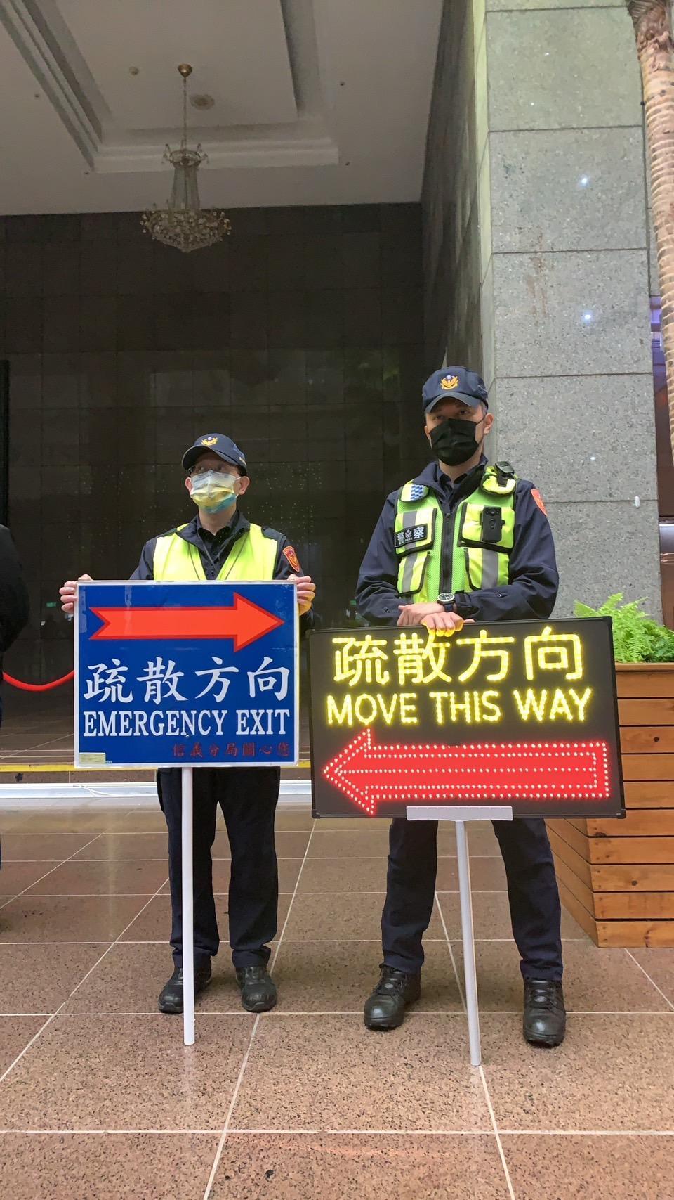 警方將設置「防踩踏小組」，協助民眾活動散場或緊急疏散。（警方提供）