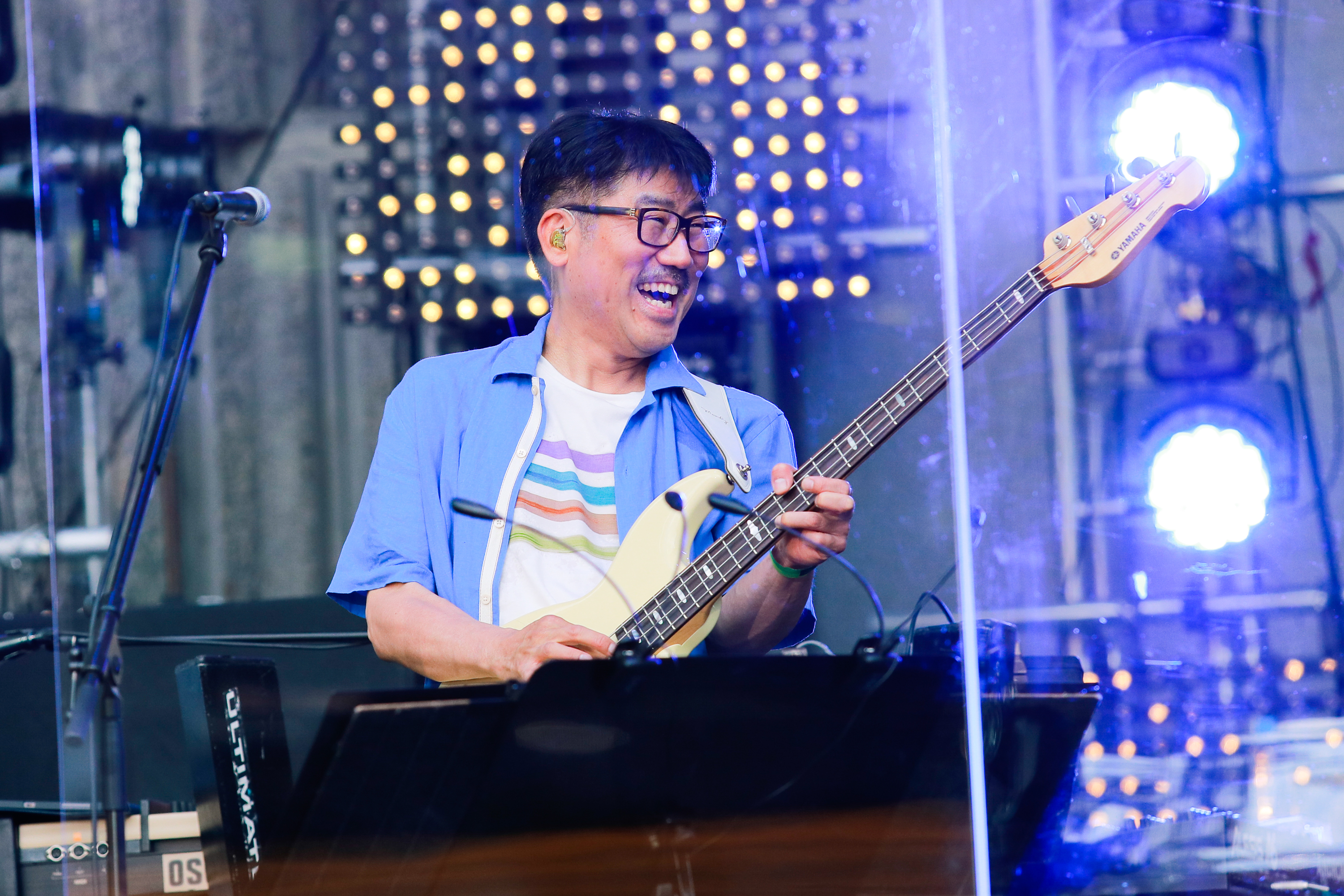 日本知名製作人龜田誠治也是樂團「東京事變」的貝斯手，獲邀擔任「Zepp Premium」企劃的第一彈嘉賓。（日比谷音樂祭實行委員會提供）