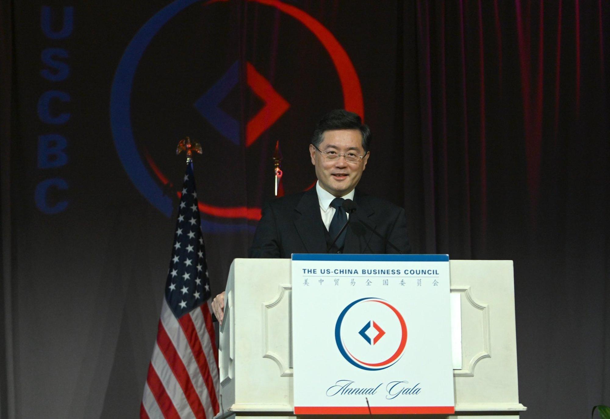 中國駐美大使秦剛將接任外交部長，接替王毅的位置。（翻攝自秦剛Twitter）