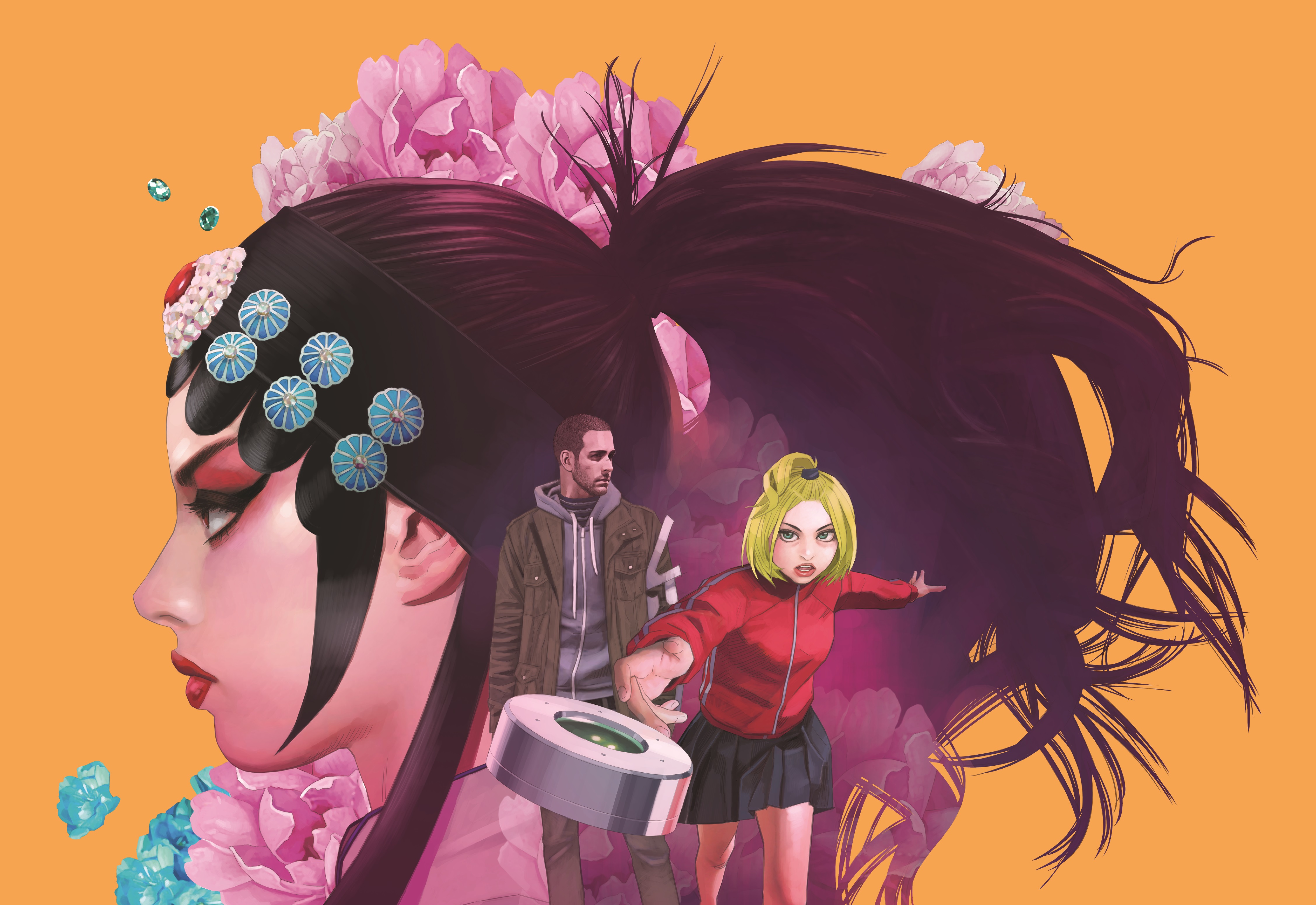 《閻鐵花》描繪京劇女伶成為超級英雄，去年12月發行第3集單行本，宣告完結。（大辣出版提供）