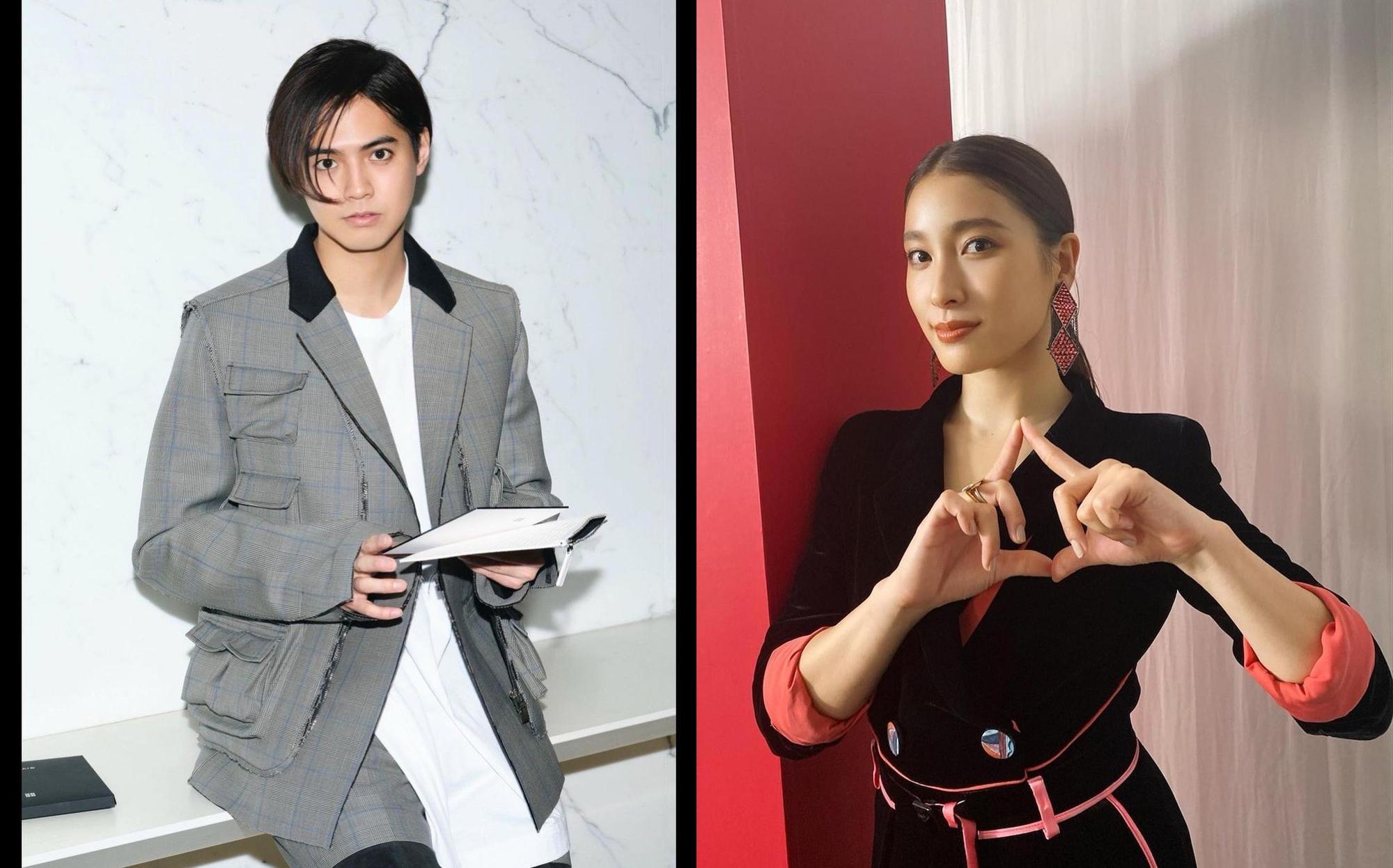 片寄涼太(左)與土屋太鳳宣布結婚,土屋太鳳開心分享已經懷孕。(翻攝片寄涼太、土屋太鳳IG)