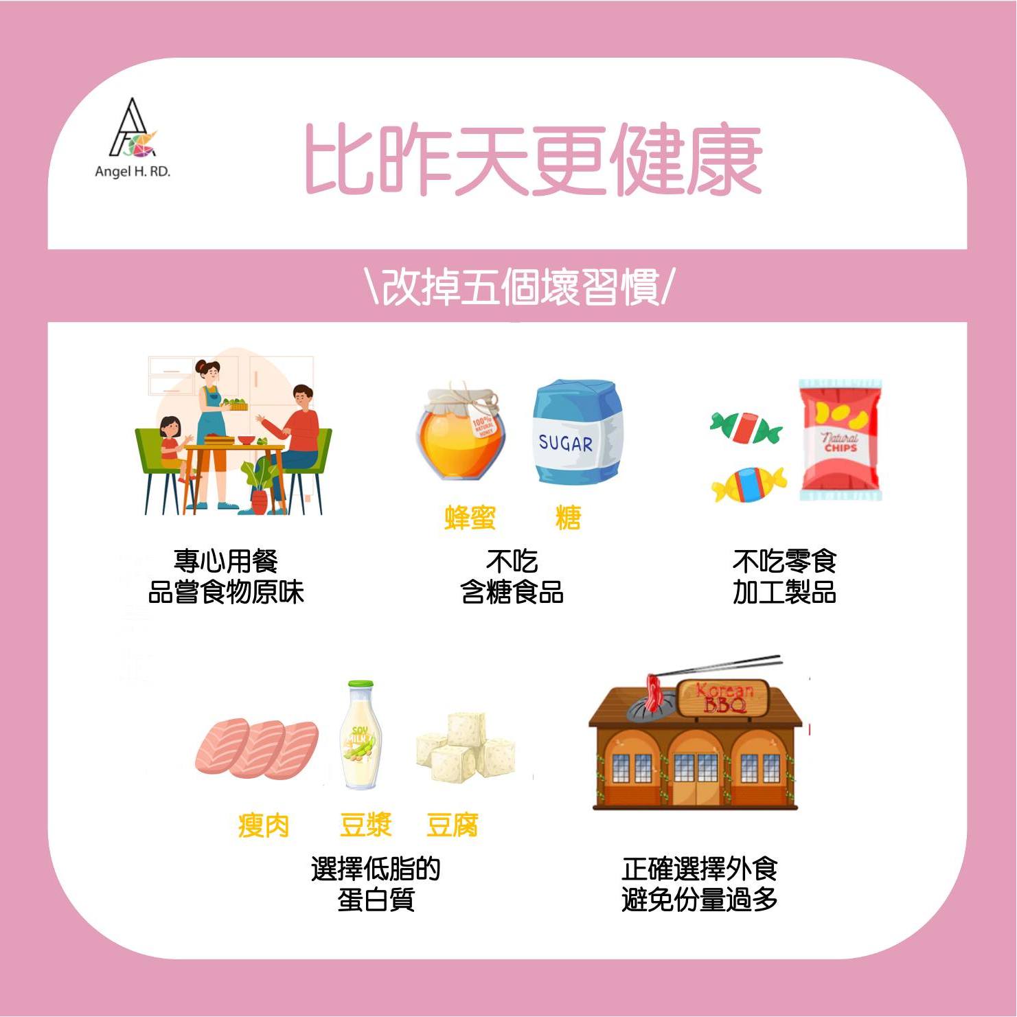 薛曉晶直指改掉五個壞習慣可讓身體更健康。(翻攝自營養師媽媽曉晶的生活筆記臉書)