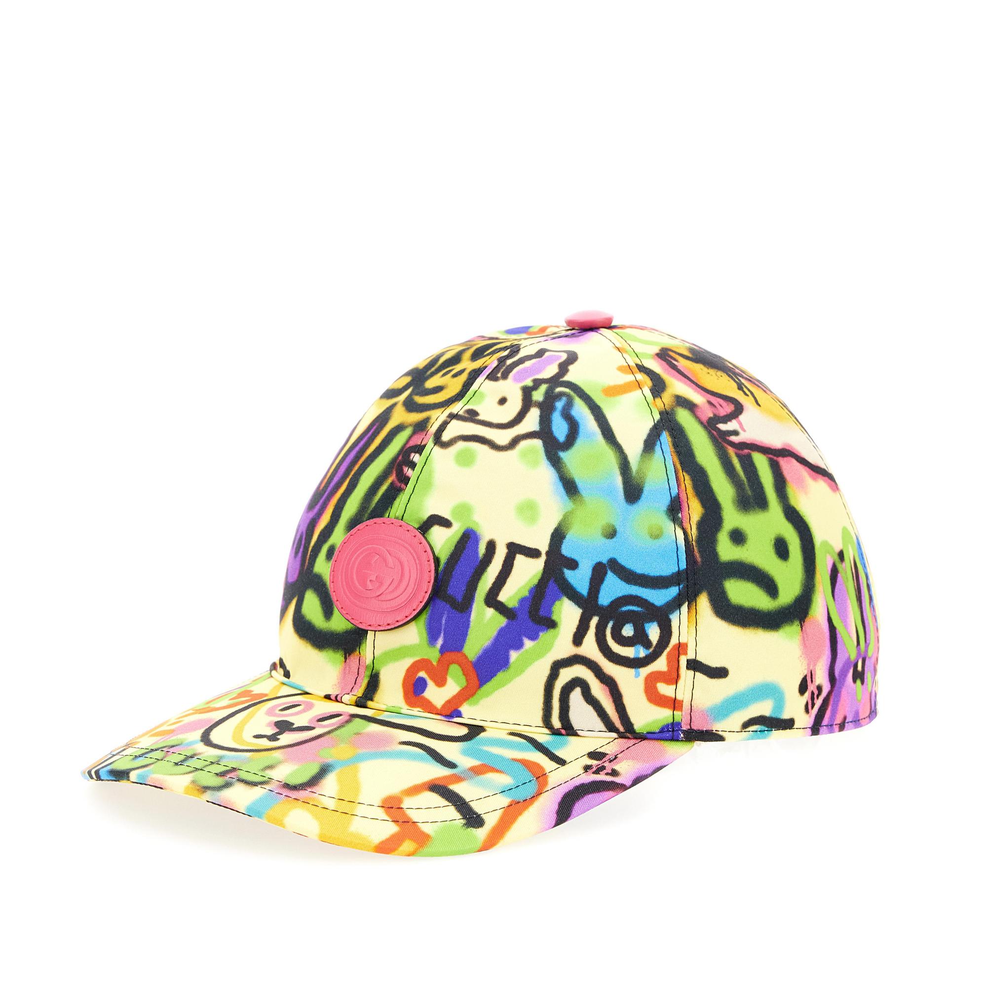 GUCCI兔年主題限定系列印花圖驣鴨舌帽。NT$15,700(古馳提供)