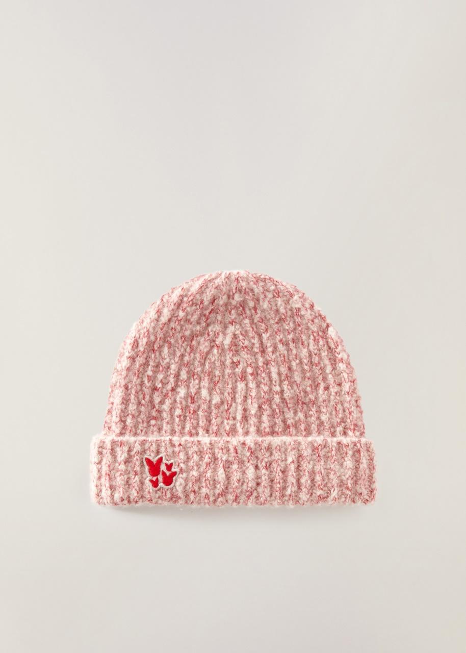 AIRCASH針織刺繡短毛帽。NT$20,900。（Loro Piana提供）