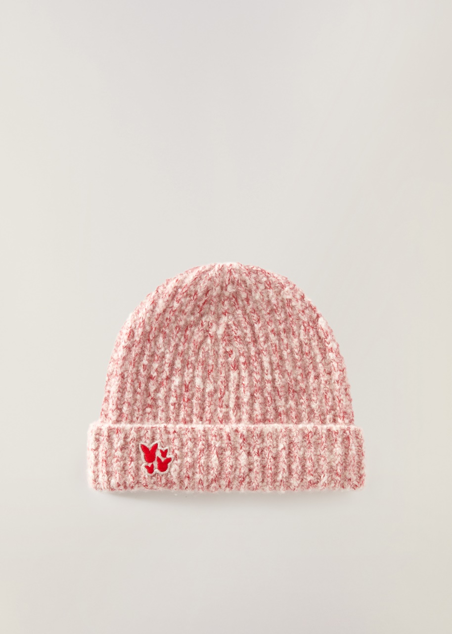 AIRCASH針織刺繡短毛帽。NT$20,900。（Loro Piana提供）