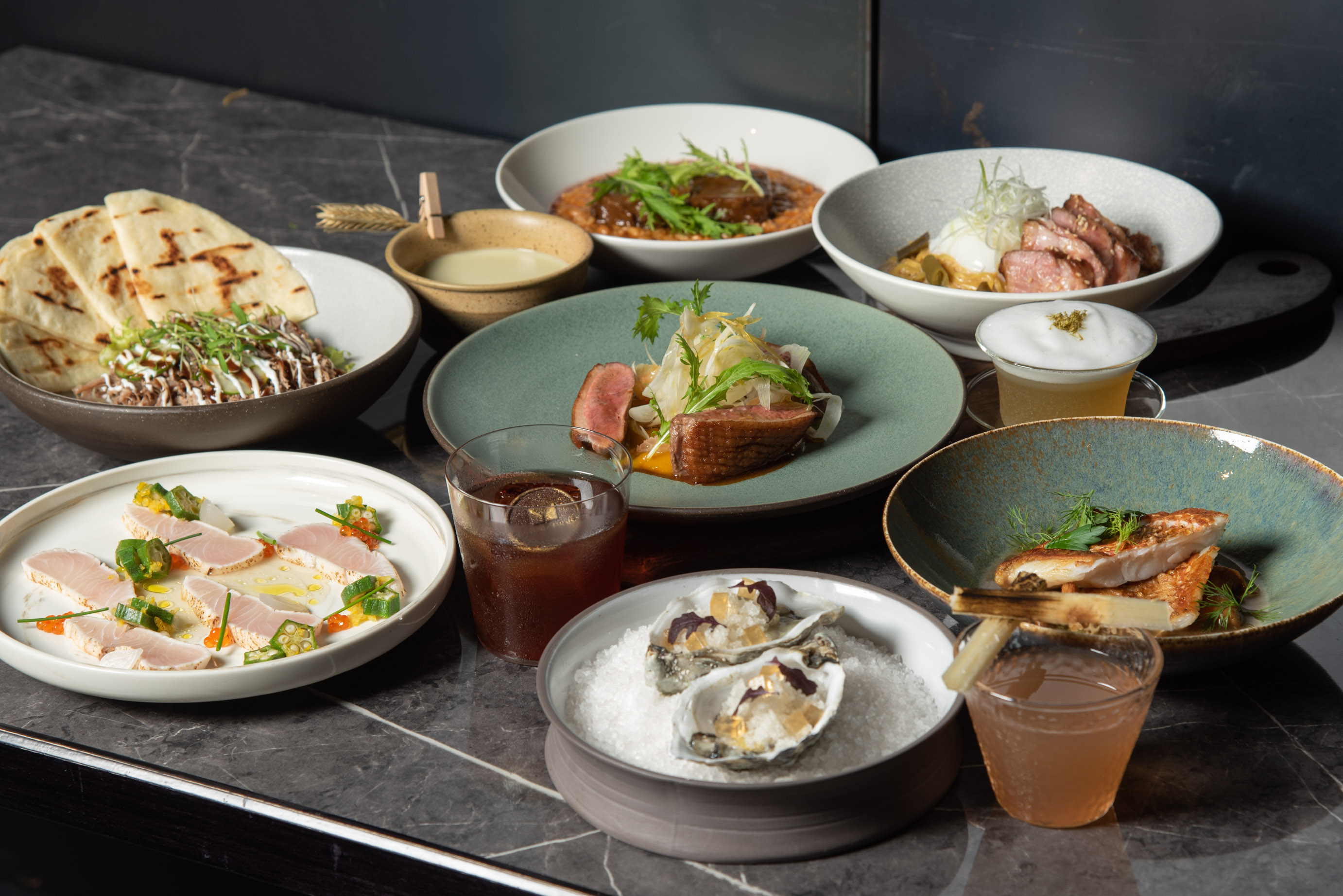 「Cantien瑪黑餐酒」推出多款加入異國元素的冬季新菜。（瑪黑餐酒提供）