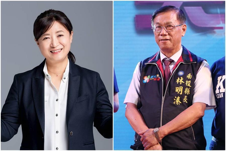 國民兩黨今拍板,南投立委補選由前立委蔡培慧對上前南投縣長林明溱。(翻攝蔡培慧臉書、資料照)