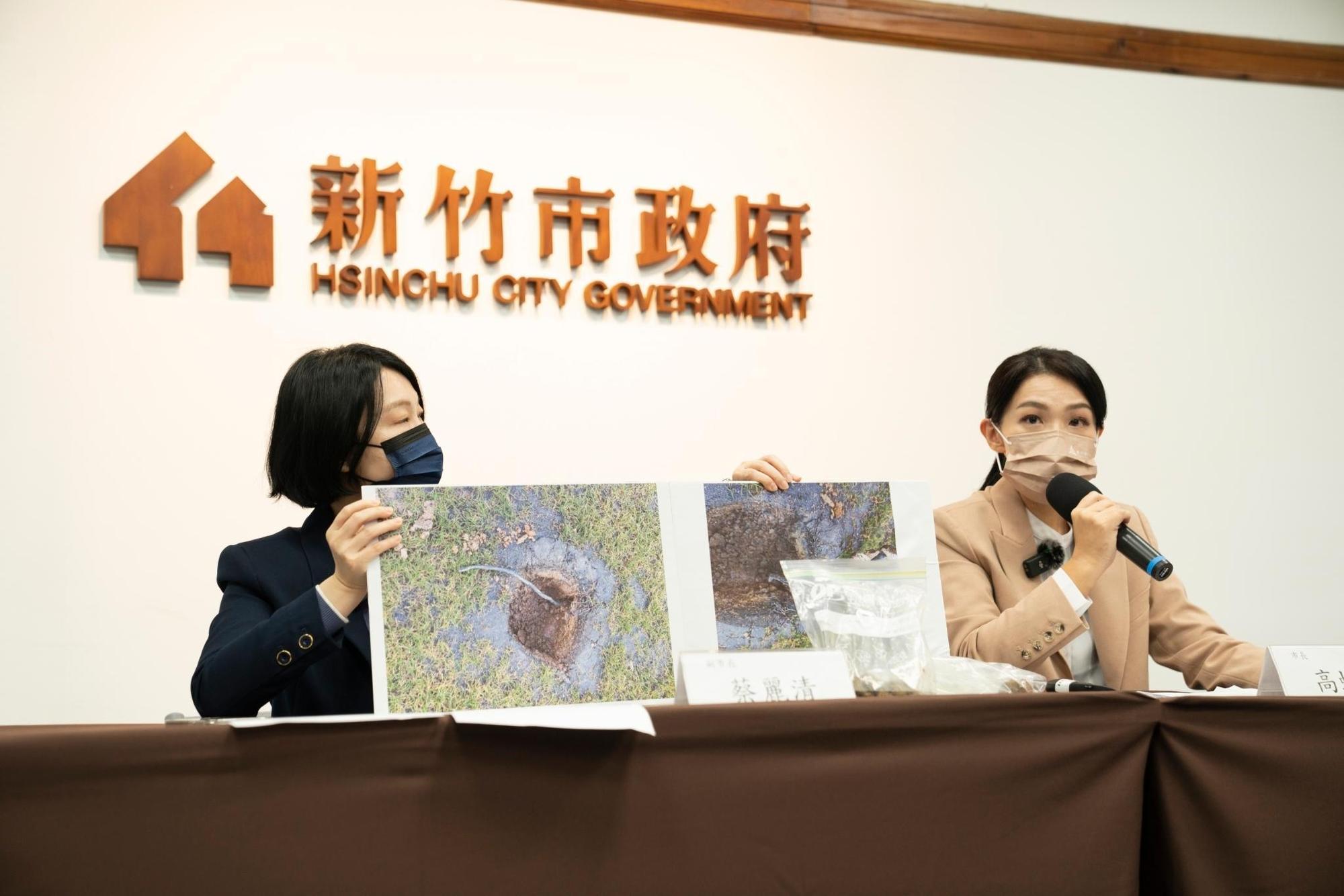 高虹安5日報告會勘結果發現152項缺失,宣布放棄舉辦WBC熱身賽。(新竹市政府提供)