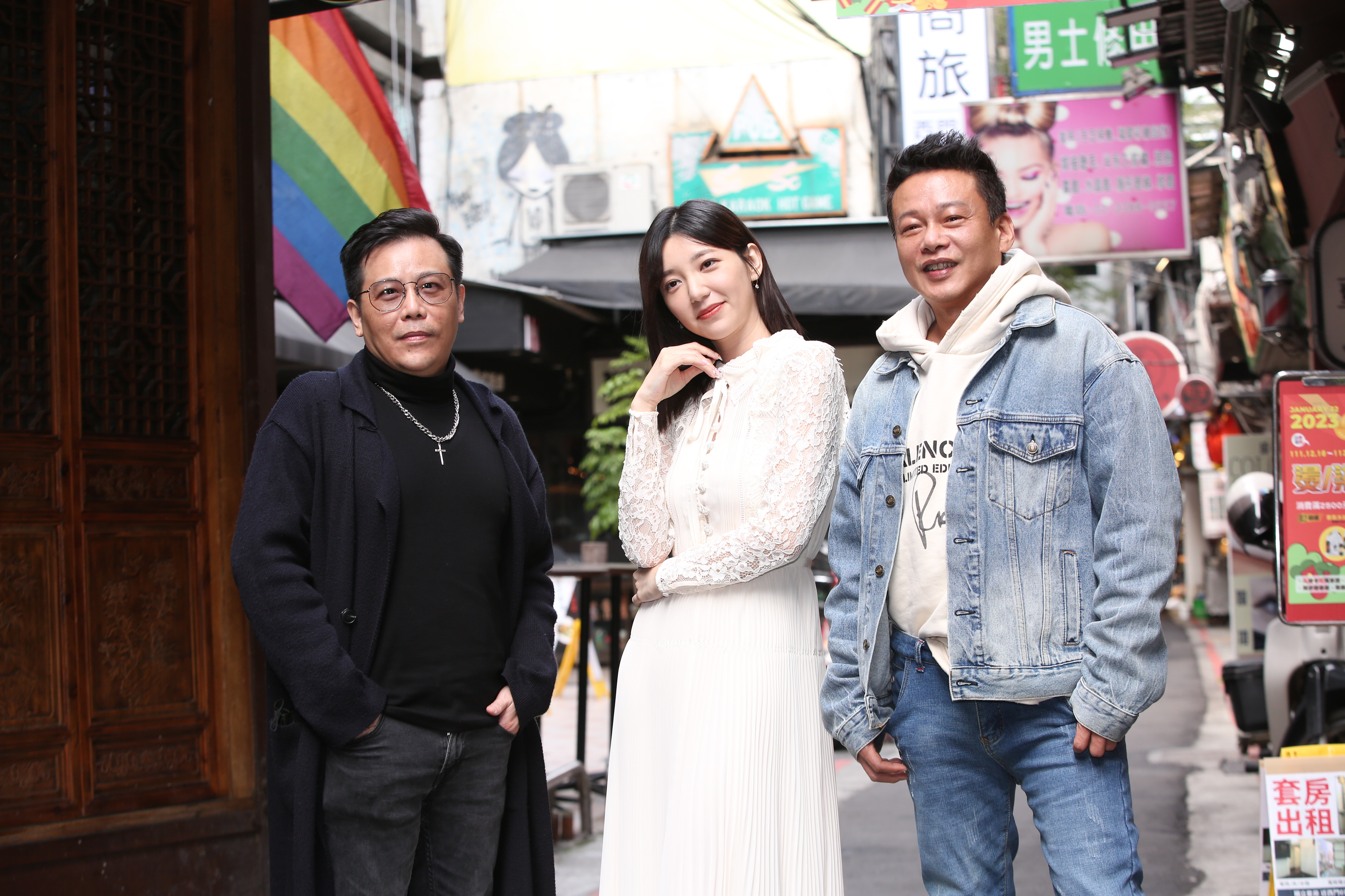 《山中森林》導演姜寧、監製兼主演李康生及演員郭雪芙出席媒體聯訪。