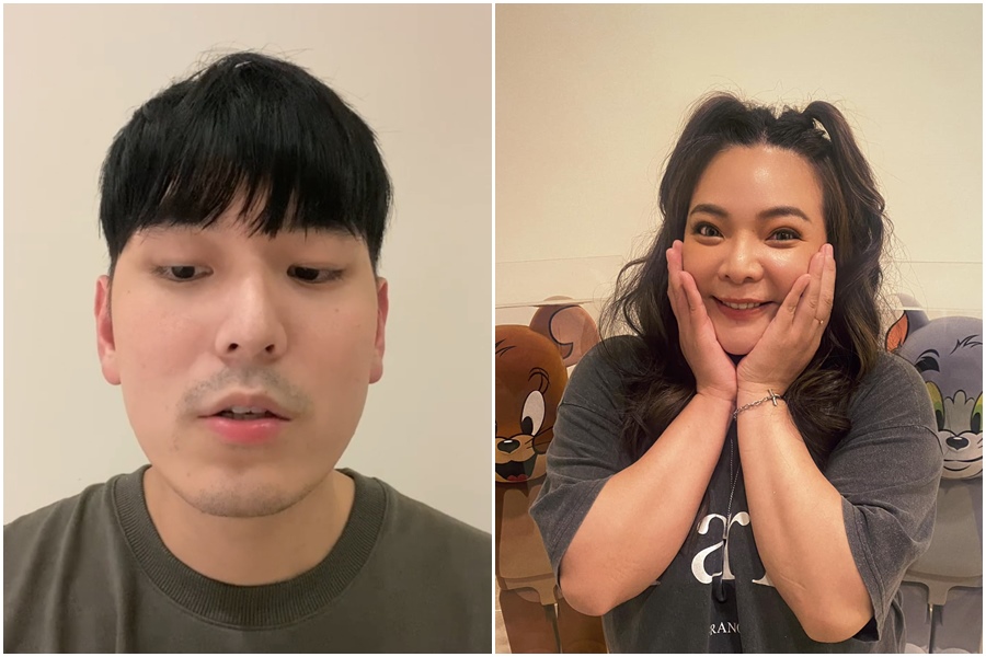 宋先生深夜公開影片控小甜甜「先踹我才回擊」，而小甜甜則留言要他不要刪文，並出動警察處理。（翻攝臉書）