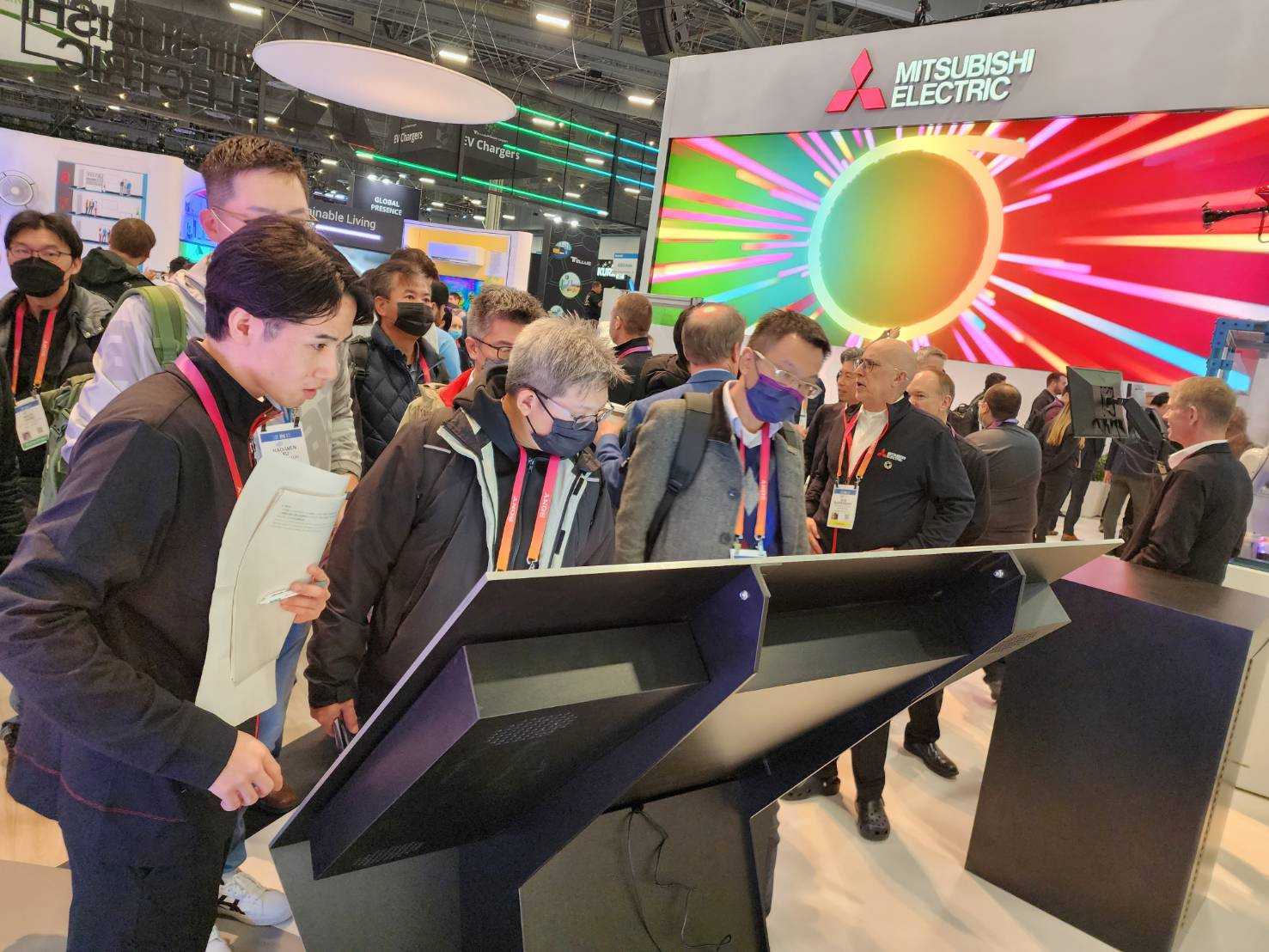 中保科副董林建涵率團前進2023消費電子展CES。（中保科提供）