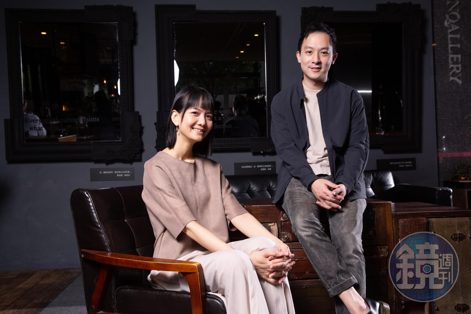 江致潔(左)與許罡愷首次與日本團隊合作,透露過程新鮮又有趣。