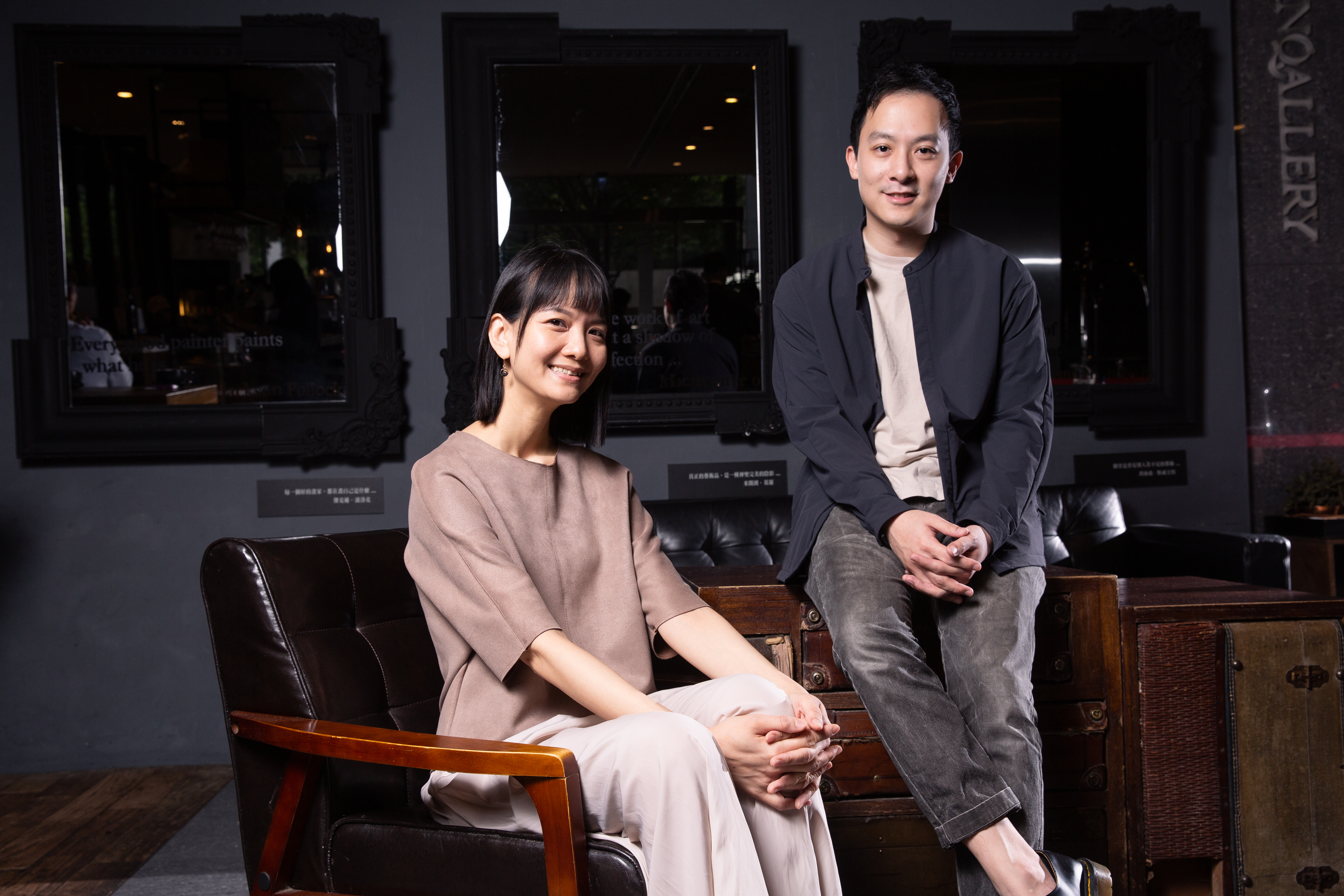 江致潔(左)與許罡愷首次與日本團隊合作,透露過程新鮮又有趣。
