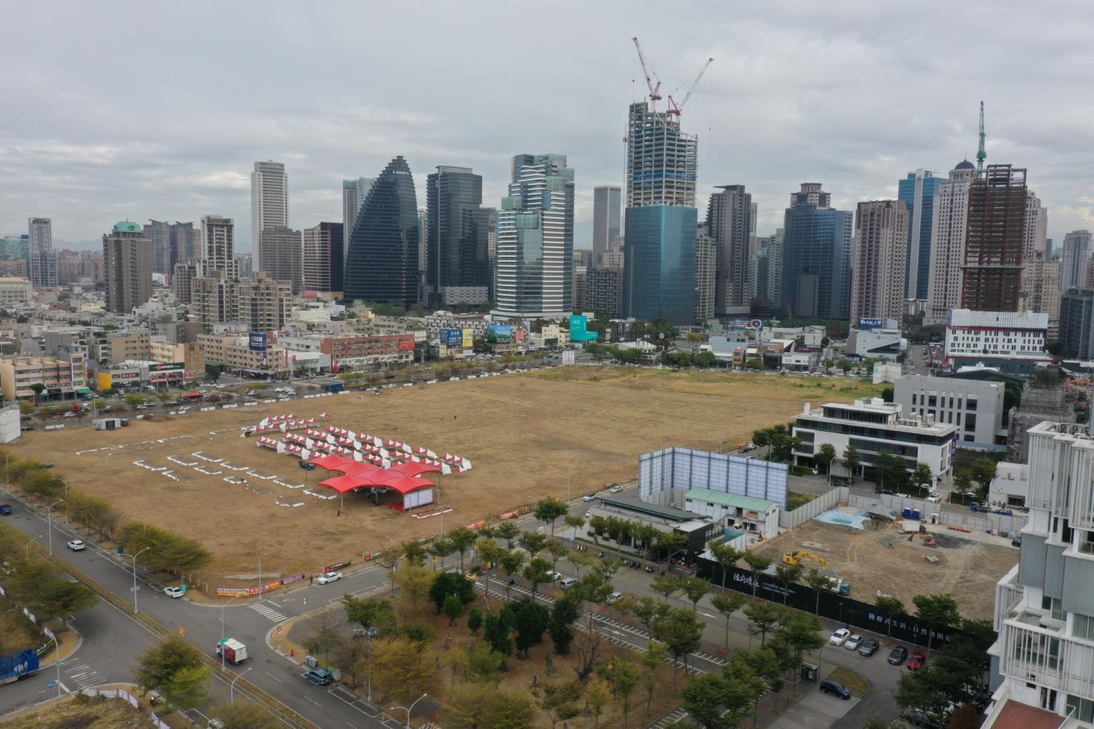 台中市單元二重劃區空拍圖。(讀者提供)