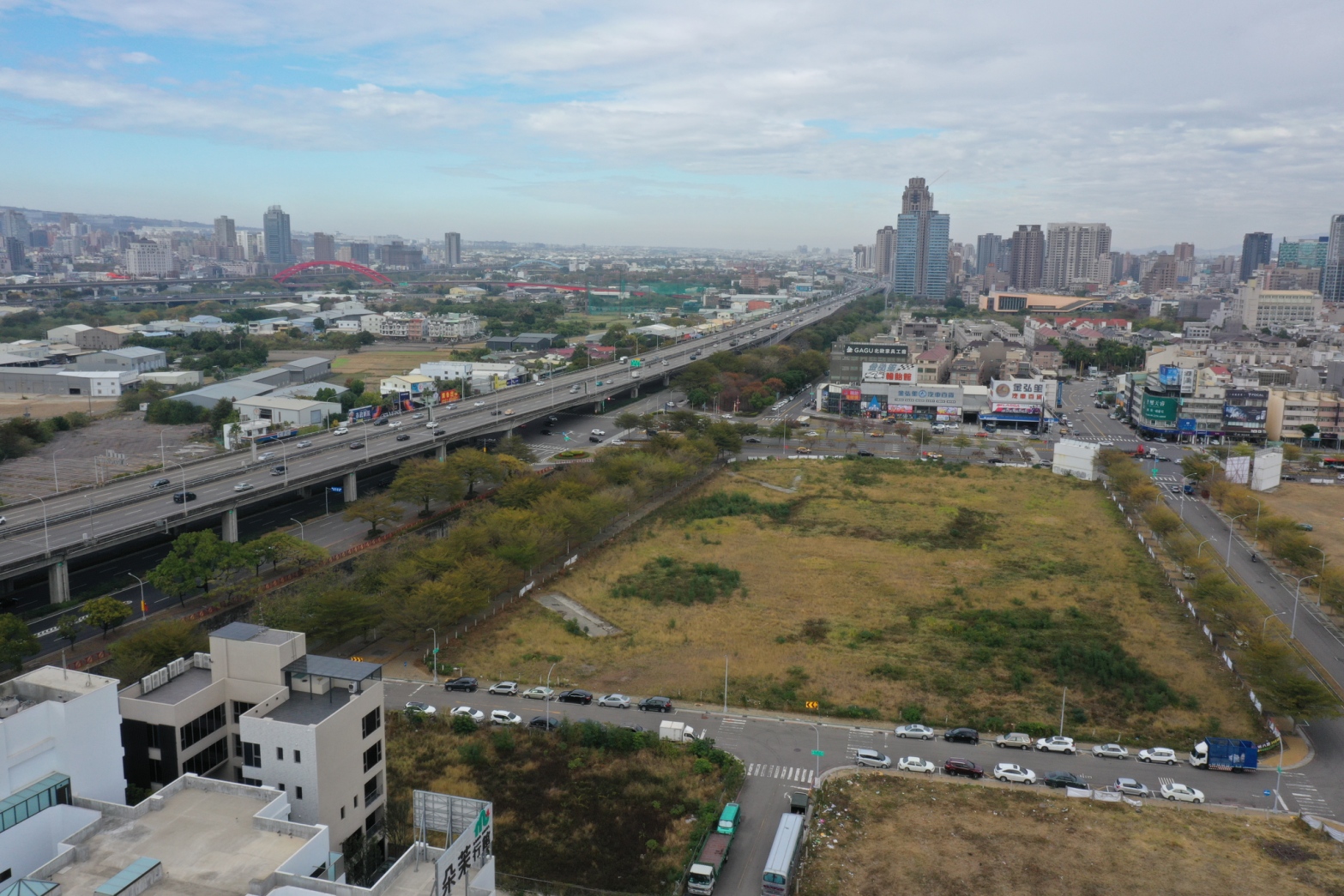 台中市單元二重劃區空拍圖。（讀者提供）