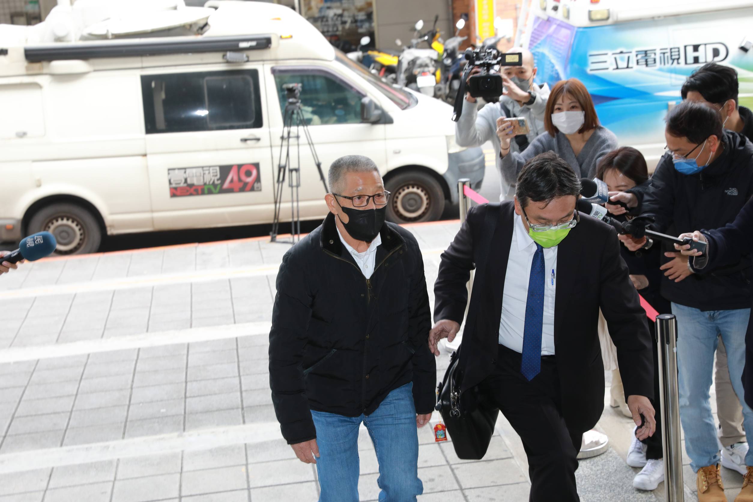 蕭景田今下午到士林地院開羈押庭。