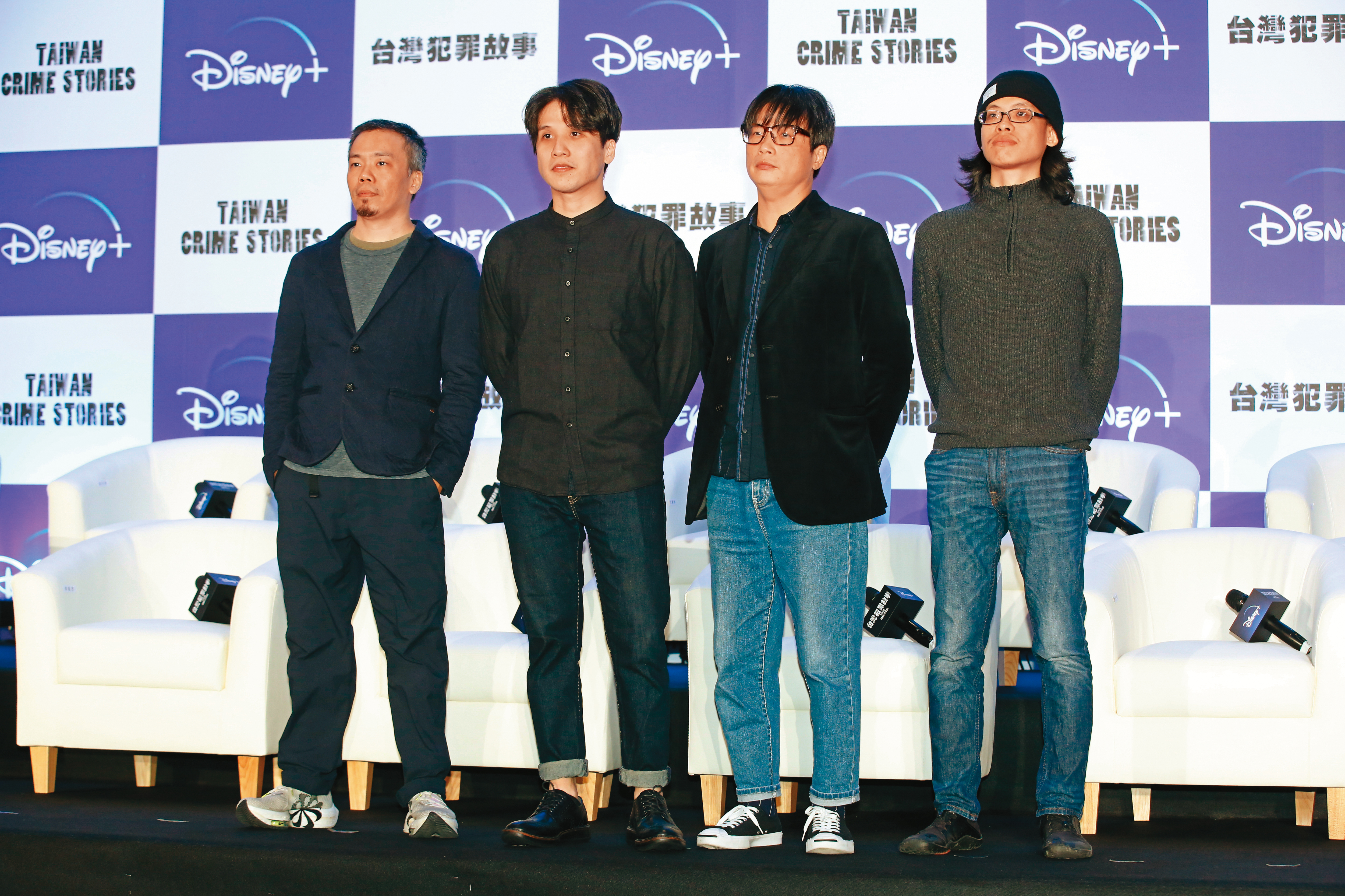 蕭力修（左起）、洪子烜、范揚仲及徐瑞良4位導演參與故事開發，與好萊塢團隊約花10個月劇本討論。