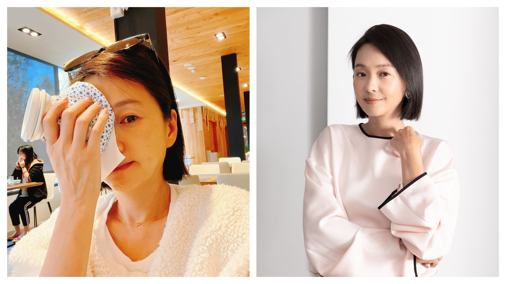 六月在臉書分享受傷照嚇壞大家。（翻攝臉書）