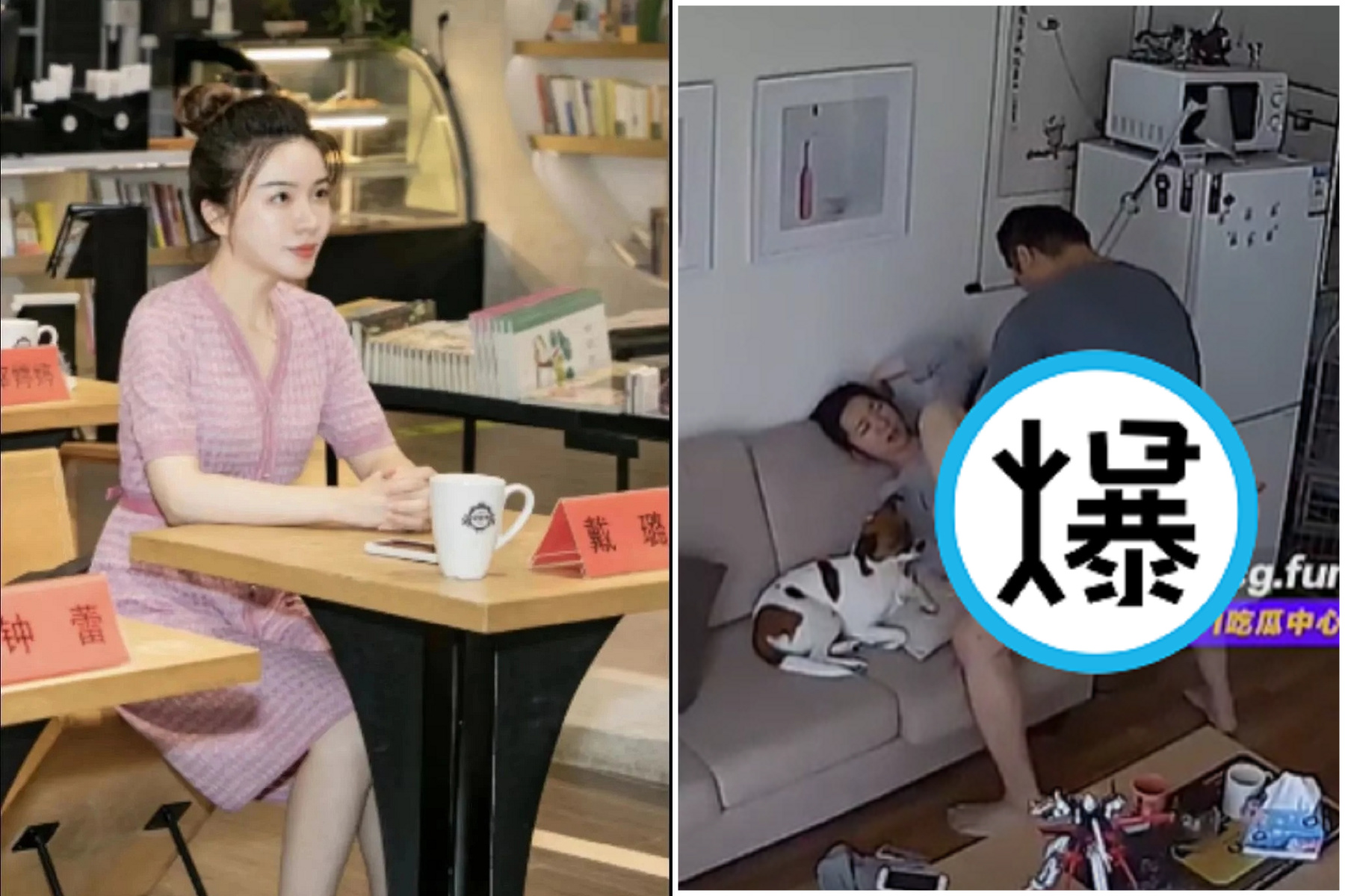 中國能幹女官員睡副市長，事件越演越烈！與狗狗「3P畫面」太勁爆。（翻自《91吃瓜中心》）