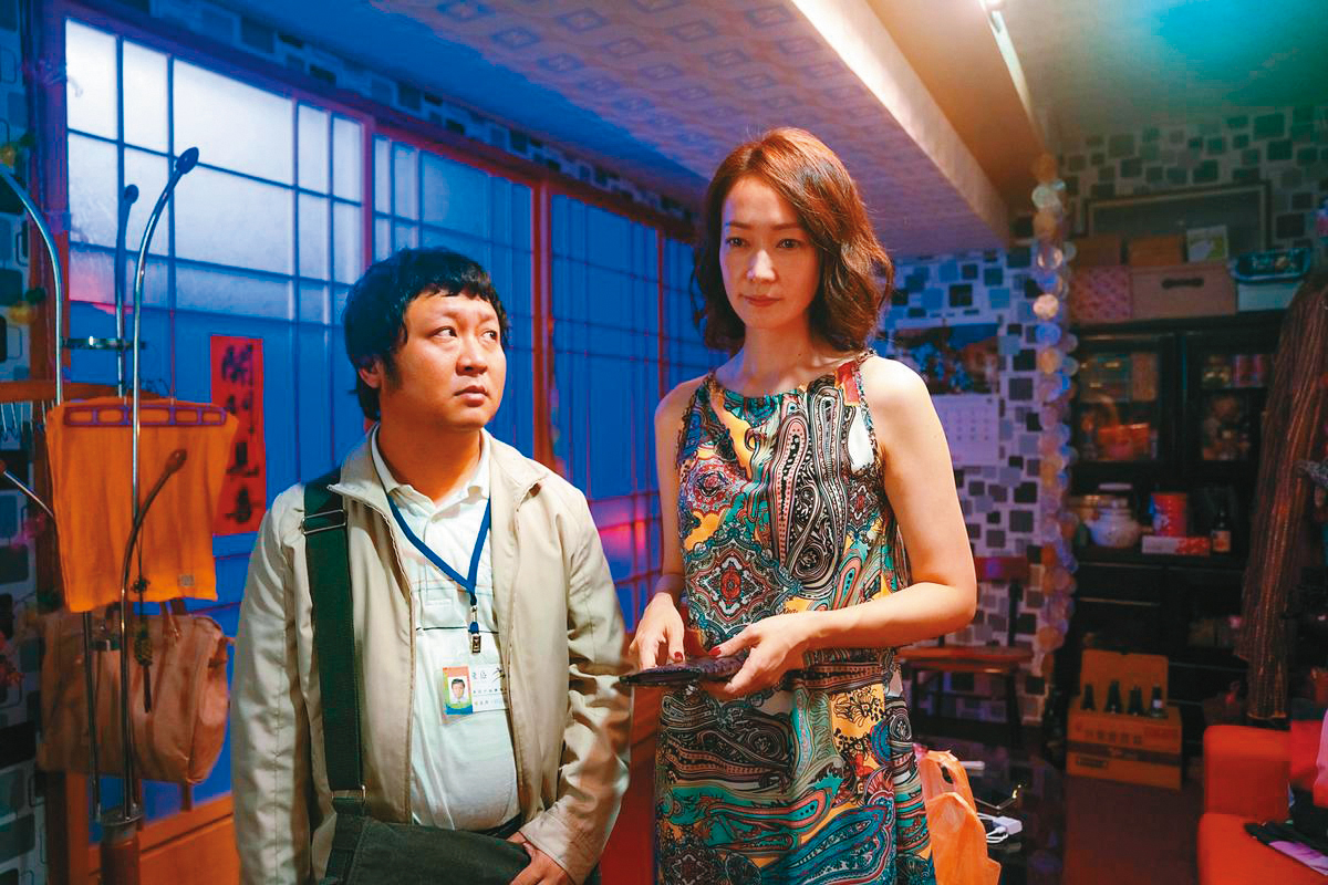 演出《同學麥娜絲》的校花,讓潘慧如覺得拍電影的感覺很好。左為納豆。(甲上提供)