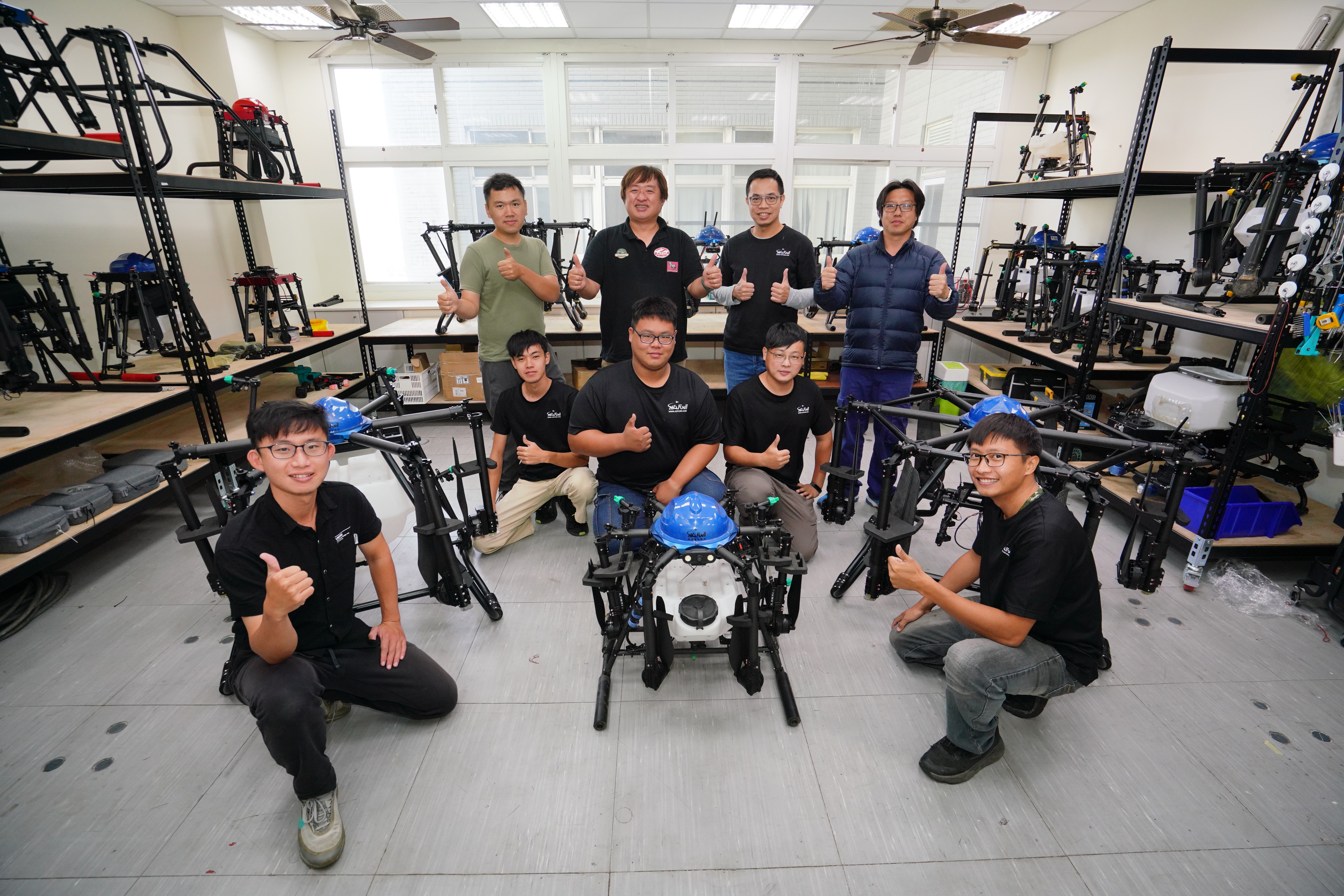 樂飛空農以「農用無人機共享租賃平台」，解決農業缺工問題。