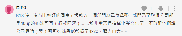 原PO說，每人最低要捐4千。（截自Dcard）