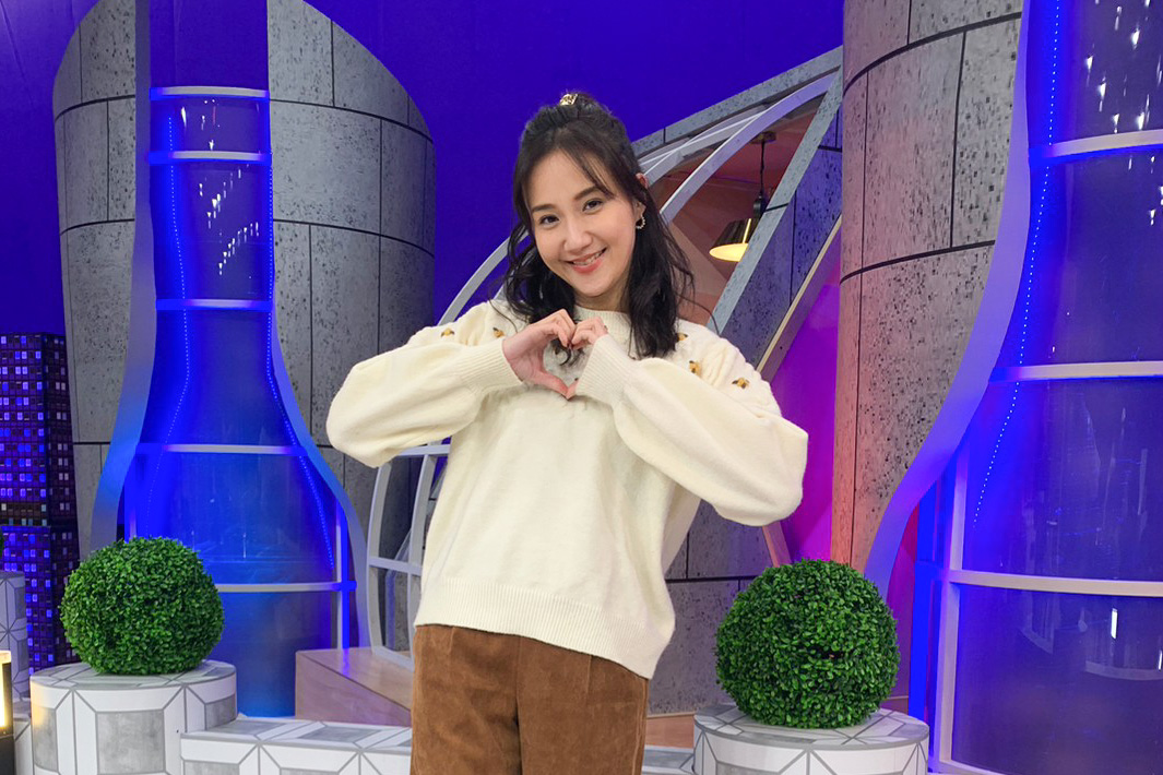 何妤玟近日上節目錄影。（衛視中文台提供）