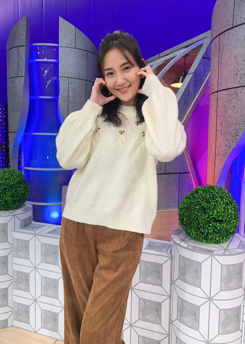 何妤玟上節目分享另一半媽媽的奇葩事蹟。（衛視中文台提供）