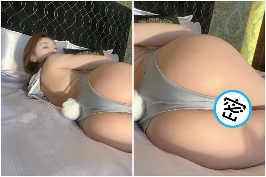 被譽為「護理系女神」網美謝侑芯（Iris），擁有天使臉龐與傲人的惡魔身材。（翻攝自推特）