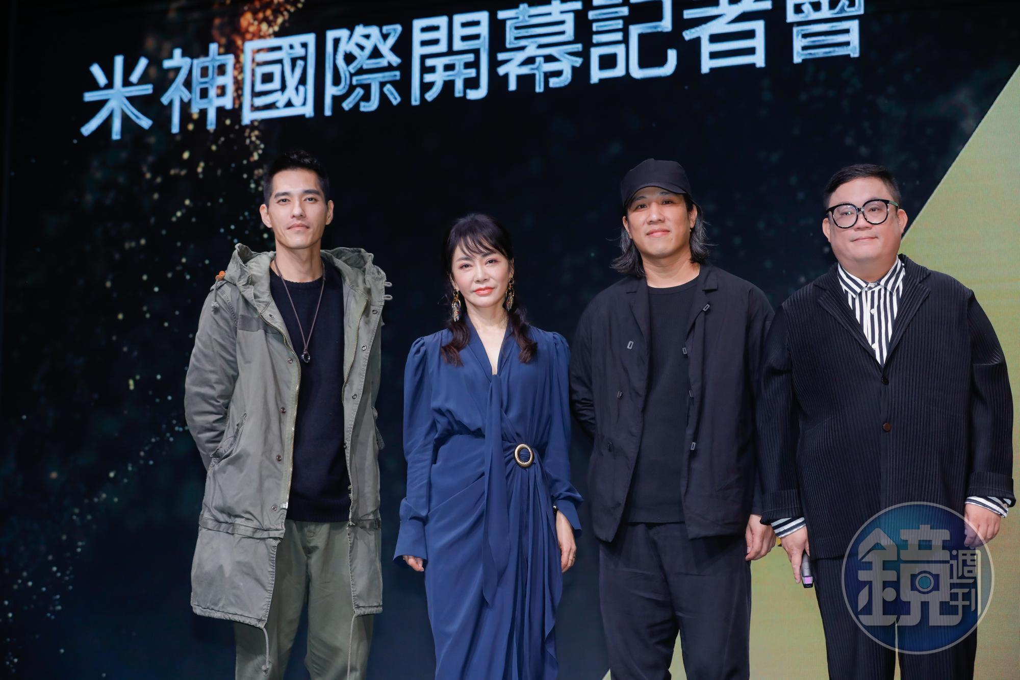 柴智屏與導演林孝謙張榮吉與藍正龍對新作相當期待。