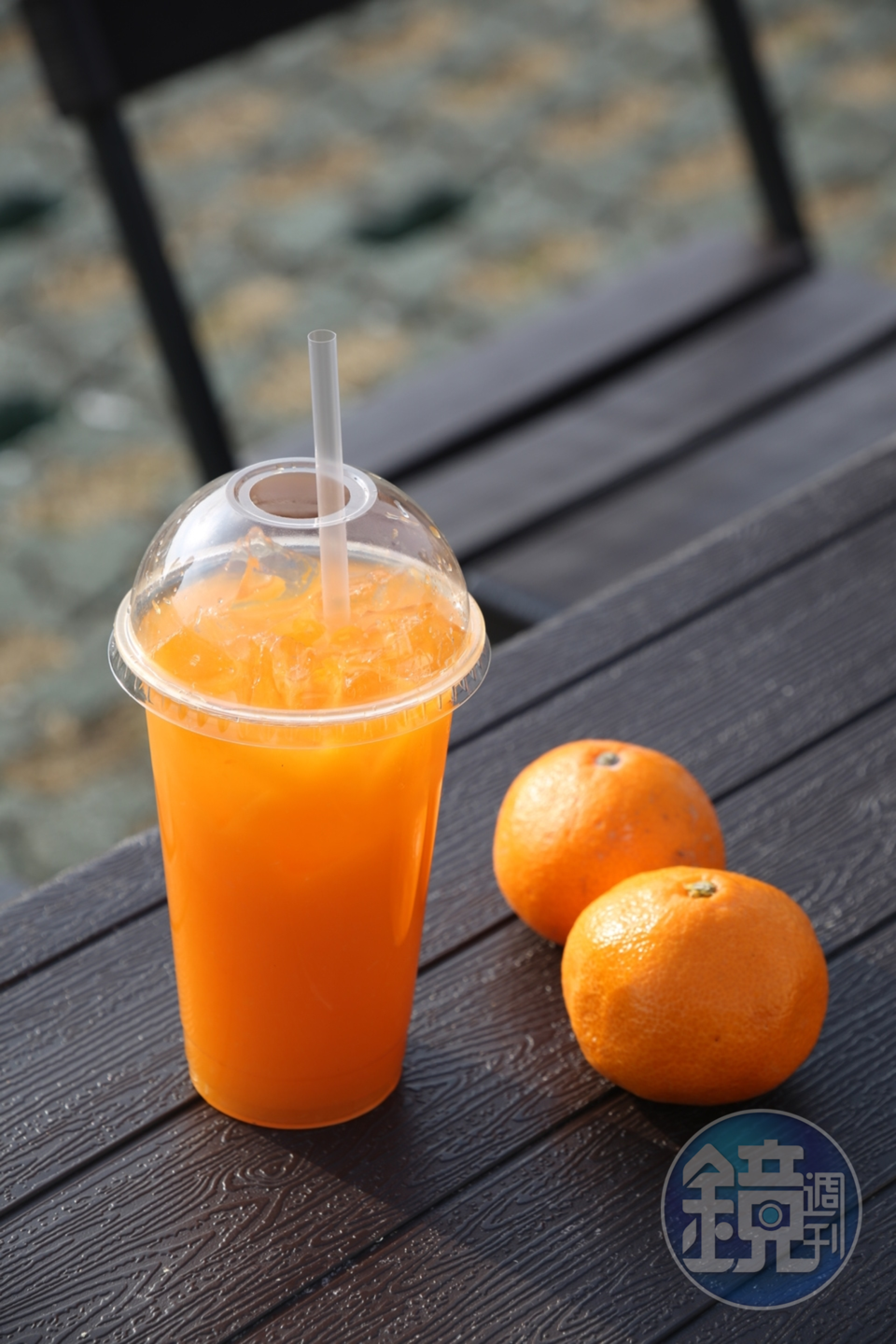 登完曉星岳來一杯天然的濟州柑橘汁最爽快。（3,000韓元／杯，約NT$70）