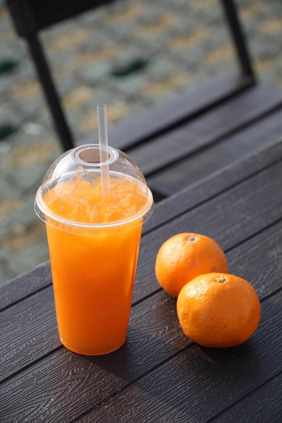 登完曉星岳來一杯天然的濟州柑橘汁最爽快。(3,000韓元/杯,約NT$70)