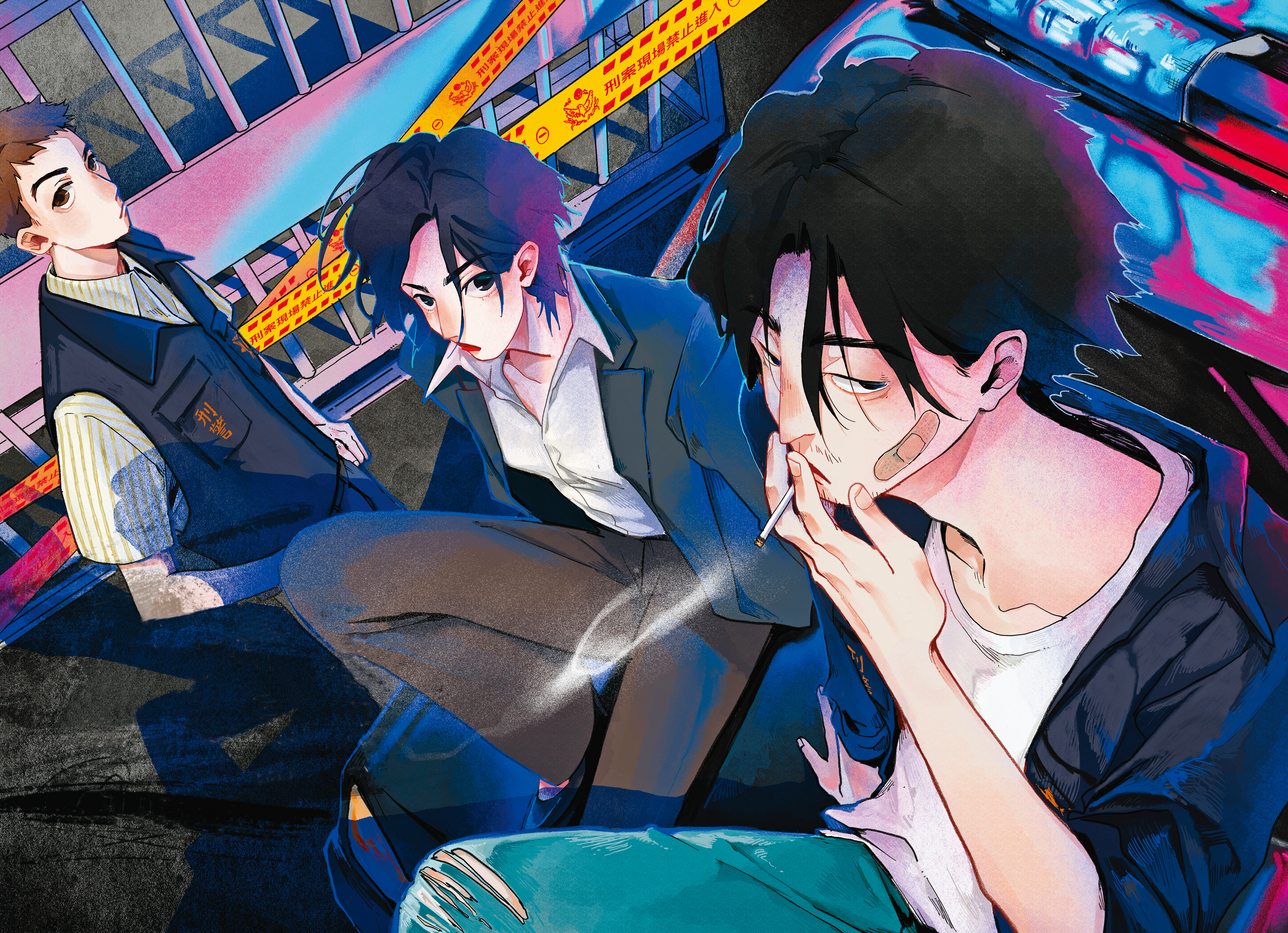 《查無犯罪事實》是台漫少見的刑事懸疑題材,利用命案偵察巧妙推展故事,隱含「轉型正義」的反思。(蓋亞文化提供)