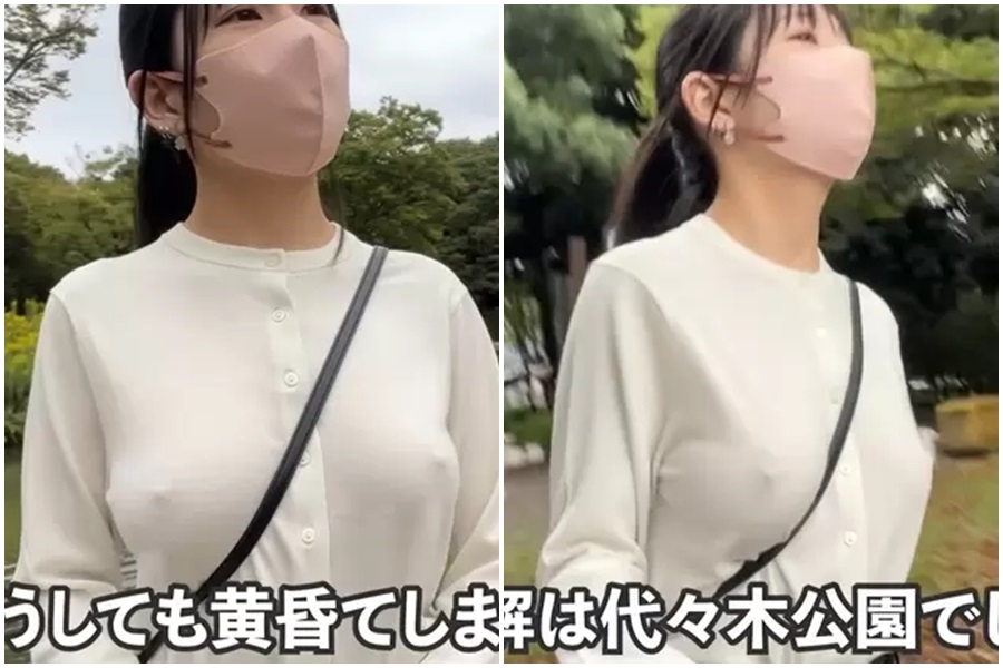 YouTube結依（ゆい）近日上傳2部無罩散步影片，影片一曝光，就吸引超過300萬多人觀看。（翻攝自ゆい散歩YouTube）