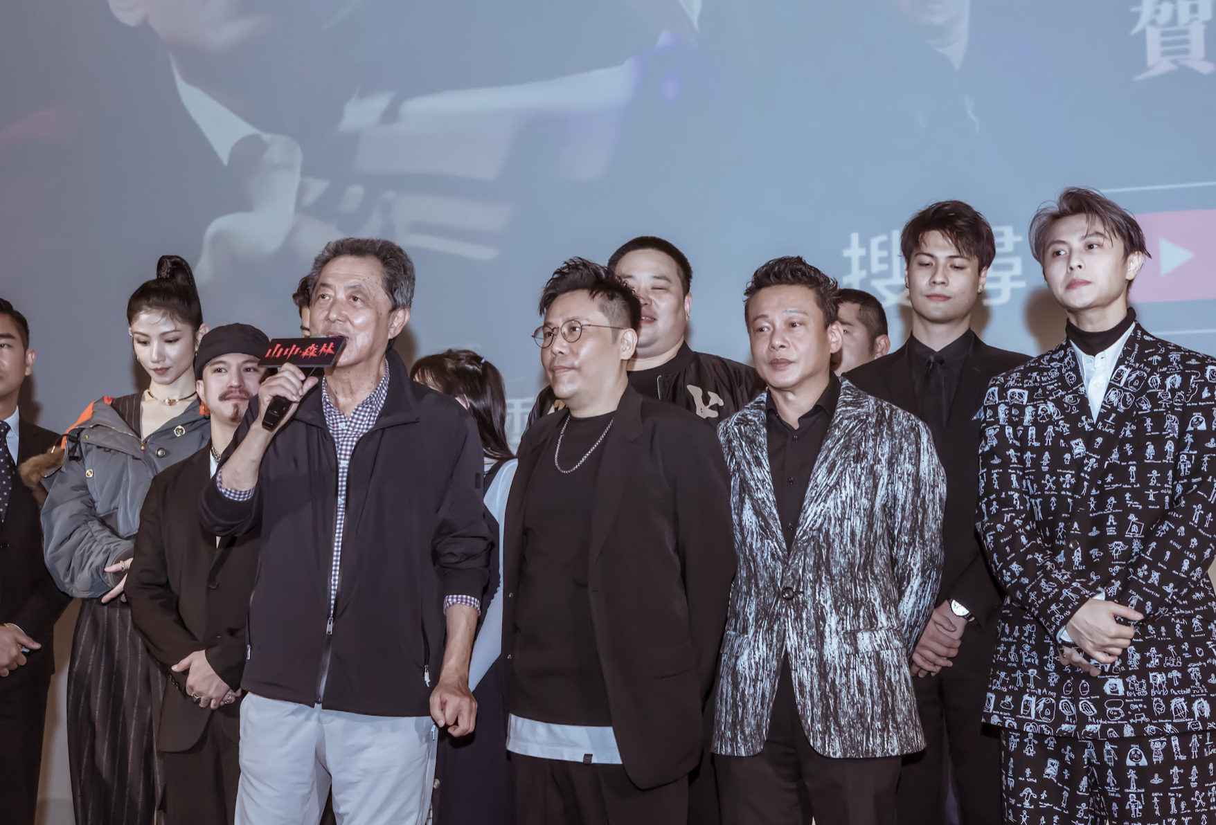 朱延平不僅出席首映,也特別點名王子表現驚艷,前途不凡。(禾力文創提供)