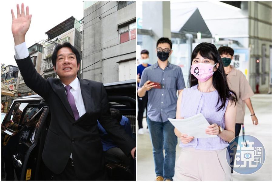 高嘉瑜（右）出席賴清德（左）的黨主席政見發表會時，遭到支持者、基層黨員謾罵下台。（本刊資料照）
