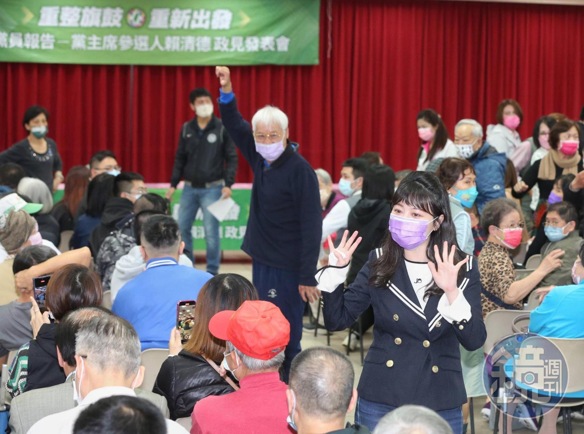 高嘉瑜昨晚遭綠營支持者炎上,坦言場面很震撼。