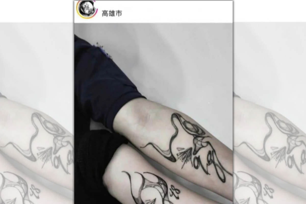 網友在IG上發現人夫和小三同時刺上情侶刺青。（翻攝臉書匿名2公社）